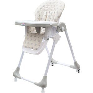 Jídelní židlička NEW BABY Gray Star - ekokůže