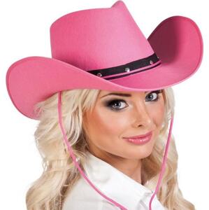 Boland Růžový kovbojský klobouk