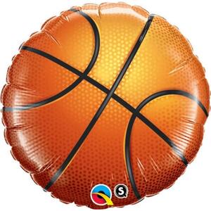 Qualatex Balón fóliový 18" QL CIR - "Basketbal