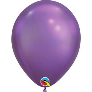 Qualatex Balón QL 7", fialový chrom / 100 ks.