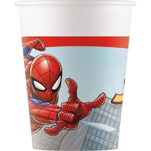 Procos Papírové kelímky (WM) Spiderman Crime Fighter Marvel, 200 ml, 8 ks (štítek SUP)
