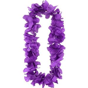 Godan / costumes Havajský saténový náhrdelník, fialová