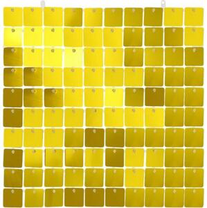 Godan / decorations Zlatý dekorativní panel, transparentní pozadí, 30x30 cm/ 100 čtverců