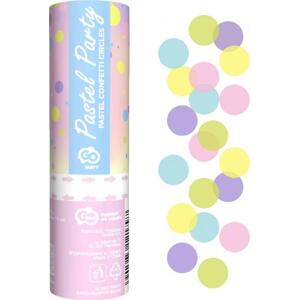 Godan / confetti Pastel Party pneumatické konfety, pastelové mix papírové kruhy / 15 cm
