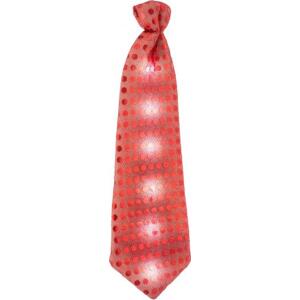 Godan / costumes Třpytivá kravata, flitry, červená