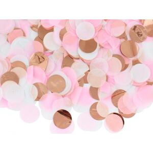 Godan / confetti Confetti Circles, papír a fólie, růžový a zlatý mix, 15 g
