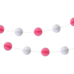 Godan / decorations Girlanda B&G Balls - Holčička, světle růžová, 250 cm