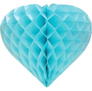 Godan / decorations Dekorativní rozeta B&G Heart, světle modrá, 26 cm