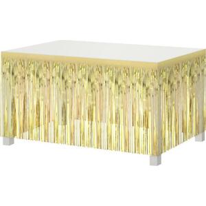 Godan / decorations B&C dekorace hrany stolu, třásně, světle zlatá, 80x300 cm