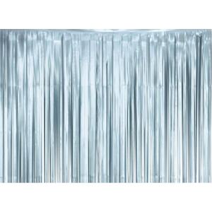 Godan / decorations B&C světle modrý matný závěs, 100x200 cm