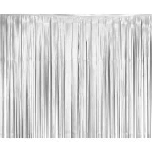 Godan / decorations B&C stříbrný matný závěs, 100x200 cm