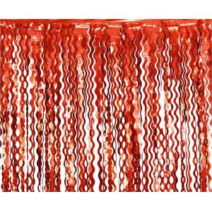 Godan / decorations Závěs B&C Spirals, metalická červená, 100x200 cm