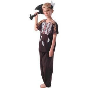 Godan / costumes Indiánská souprava (čelenka, tričko, kalhoty), velikost 110/120 cm