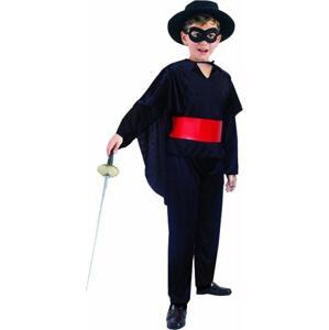 Godan / costumes Souprava Sword Master (mikina s páskem, kabát, kalhoty, maska) vel. 110/120 cm