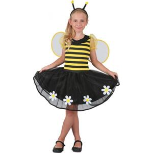 Godan / costumes Sada Sweet Bee (šaty, čelenka, křídla), velikost 120/130 cm
