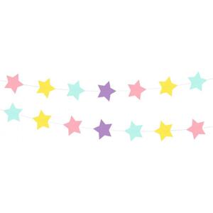 Godan / decorations Pastelová girlanda Stars o rozměru 7 x 200 cm