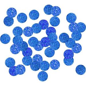 Godan / confetti B&C Circles fóliové konfety, 2 cm, 250g, holografická modrá