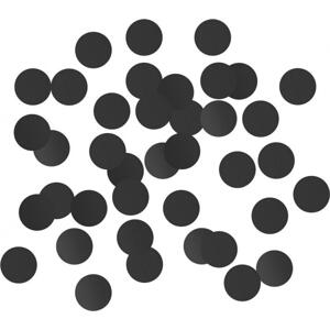Godan / confetti Fóliové konfety B&C Circle, 1,5 cm, 18 g, černé