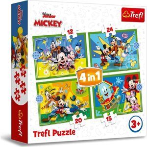TREFL Puzzle Mickeyho klubík S přáteli 4v1