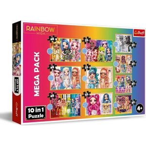 TREFL Puzzle 10v1 Kolekce módních panenek/Rainbow high