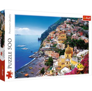 TREFL Puzzle Město Positano pobřeží Itálie, 500 dílků