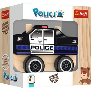 TREFL Dřevěná policejní hračka