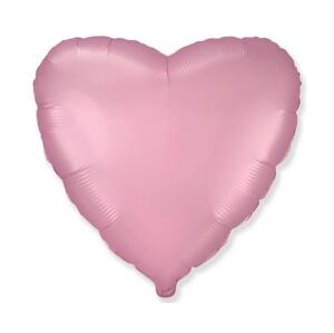 Flexmetal Fóliový balónek 18" FX - Srdce (satén pastelově světle růžový)