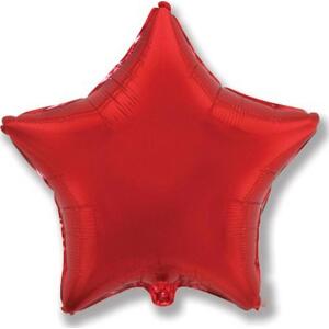 Flexmetal Fóliový balónek 18" FX - "Star" (červený)