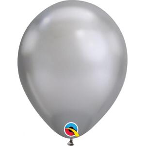 Qualatex Balón QL 11", stříbrný chrom / 100 ks.