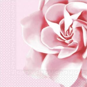 Procos Papírové ubrousky Pink Rose Decorata Party, rozměr 33 x 33 cm, 20 ks.