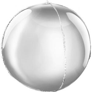 Godan / beauty & charm Fóliový balónek B&C 16palcový stříbrný míč