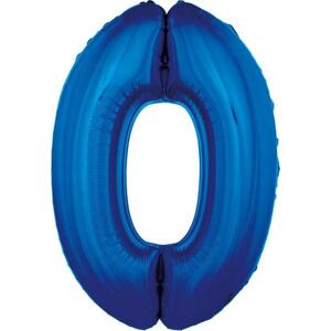 Godan / balloons Fóliový balónek "Číslo 0", modrý, 92 cm