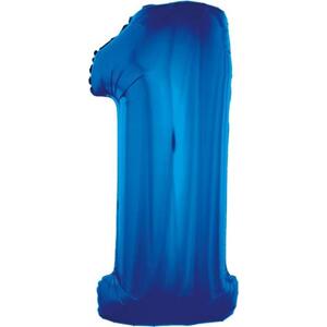 Godan / balloons Fóliový balónek "Number 1", modrý, 92 cm