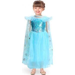 Godan / costumes Dětský kostým "Modrá dvorní paní" (šaty) velikost 95-110 cm