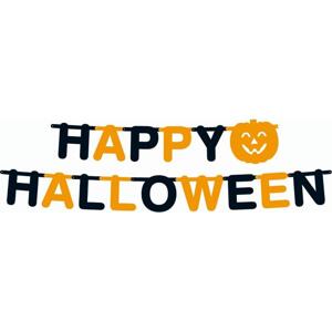 Godan / decorations Fóliová girlanda "Happy Halloween", velká písmena, rozměr 350x23 cm