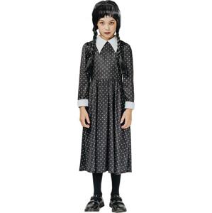 Godan / costumes Kostým Gotická školačka pro děti (puntíkaté šaty), velikost 130/140 cm