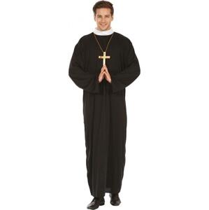 Godan / costumes Kostým dospělého kněze (sutana s límečkem), velikost L
