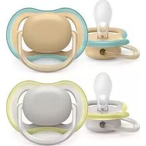 Philips Avent ultra air dudlíku pro novorozence 0-6 bílý/béžový