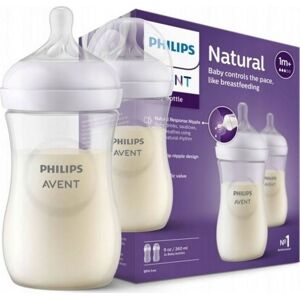Philips Avent Dětská kojenecká láhev Natural Response 260 ml, 1m+, 2ks