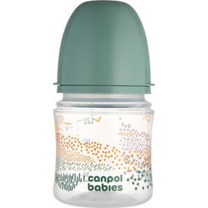 CANPOL babies Antikoliková lahev EasyStart MOUNTAINS 120ml zelená