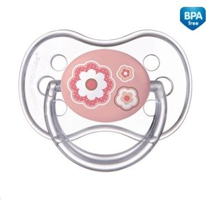 CANPOL babies Dudlík 0-6m silikonový symetrický NEWBORN BABY růžový