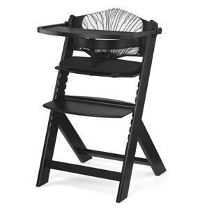 Kinderkraft Jídelní židlička 2v1 Enock Black+polštářek