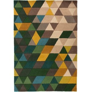 Flair Rugs koberce Ručně všívaný kusový koberec Illusion Prism Green/Multi Rozměry koberců: 80x150