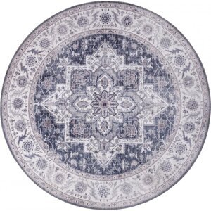 Nouristan - Hanse Home koberce Kusový koberec Asmar 104003 Mauve/Pink kruh Rozměry koberců: 160x160 (průměr) kruh