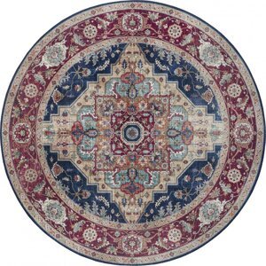 Nouristan - Hanse Home koberce Kusový koberec Asmar 104017 Indigo/Blue kruh Rozměry koberců: 160x160 (průměr) kruh
