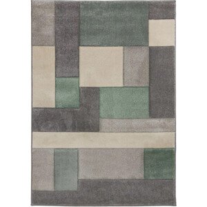 Flair Rugs koberce Kusový koberec Hand Carved Cosmos Mint/Grey/Cream Rozměry koberců: 80x150