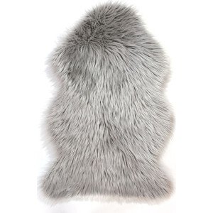 Flair Rugs koberce Kusový koberec Faux Fur Sheepskin Grey Rozměry koberců: 80x150