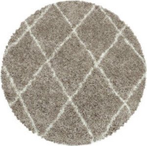 Ayyildiz koberce Kusový koberec Alvor Shaggy 3401 beige kruh Rozměry koberců: 80x80 (průměr) kruh