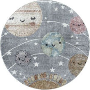 Ayyildiz koberce Dětský kusový koberec Funny 2105 grey kruh Rozměry koberců: 120x120 (průměr) kruh