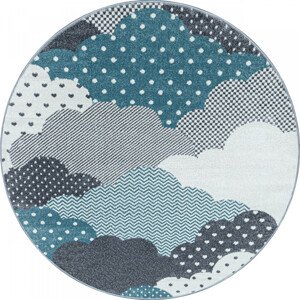 Ayyildiz koberce Dětský kusový koberec Bambi 820 blue kruh Rozměry koberců: 120x120 (průměr) kruh